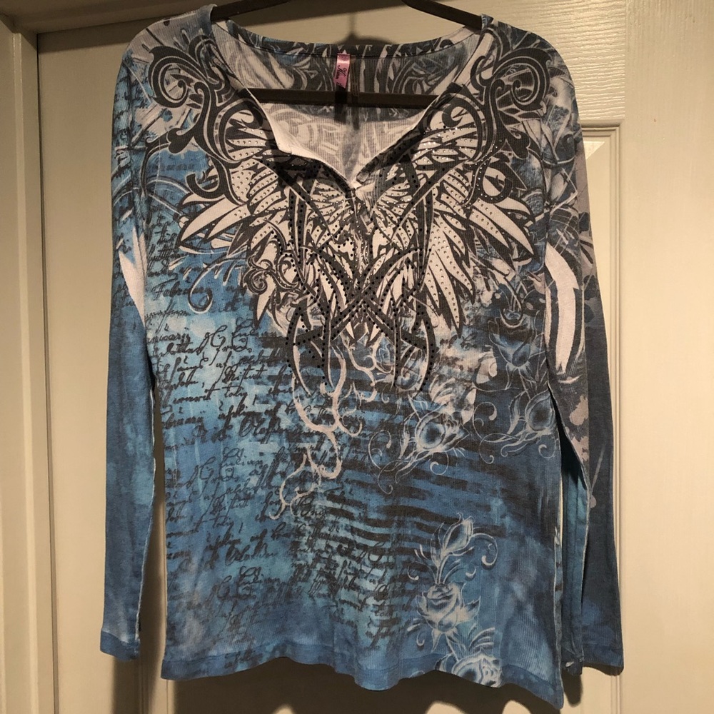 Kiara long sleeve sparkly top!
